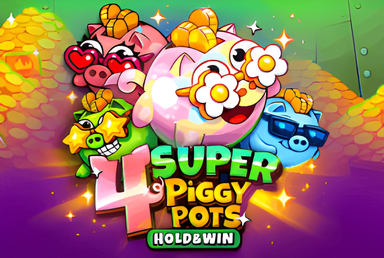 4 Super Piggypots: Hold&Win
